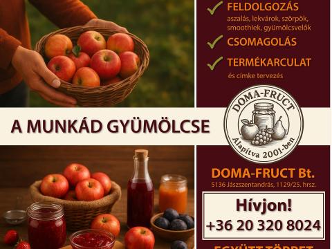 Ne hagyja,  hogy termése kárba vesszen – dolgoztassa fel velünk Ne hagyja,  hogy termése kárba vesszen – dolgoztassa fel velünk