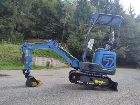 Kotrógép, mini kotrógép 1200 kg