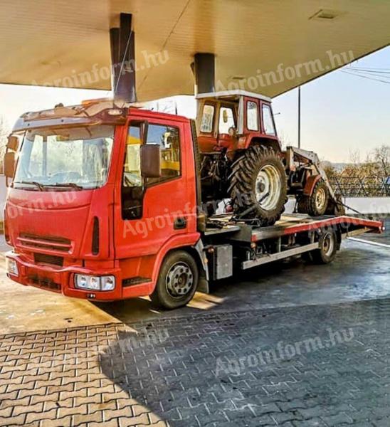 Gépszállítás kombájn, traktor, MTZ, Dutra, New Holland, Claas, tartály, John Deere