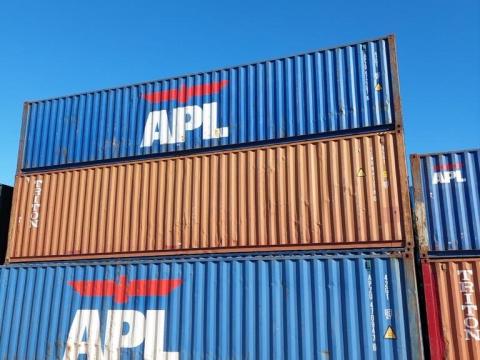 40'HC használt tengeri raktárkonténerek azonnal, készletről