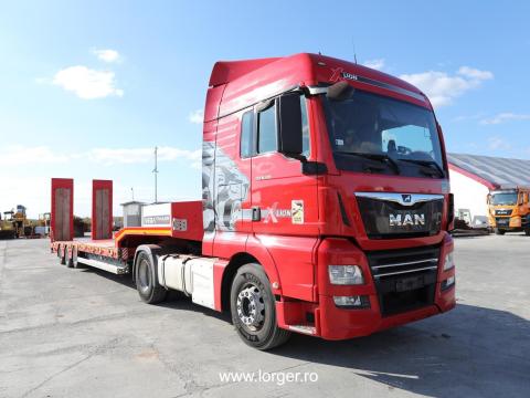 Eladó MAN TGX 18.500 4x2 LLS nyerges vontató és Vega 3 tengelyes lowbed pótkocsi Eladó MAN TGX 18.500 4x2 LLS nyerges vontató és Vega 3 tengelyes lowbed pótkocsi