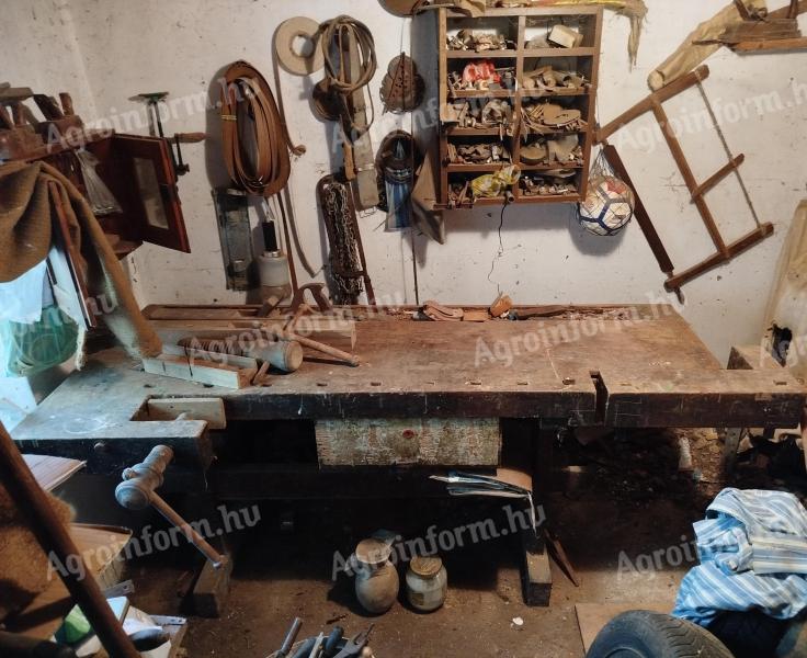 Tömörfa asztalos gyalupad, nagy méretű