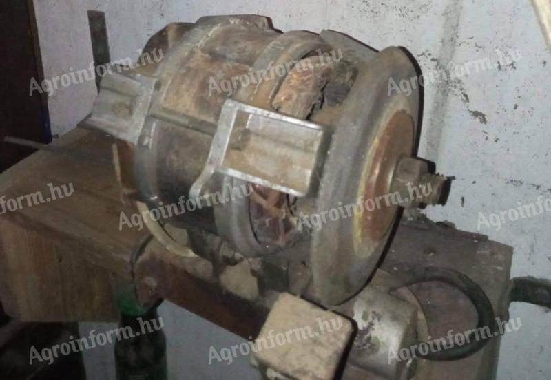 Köszörű, fali, elektromos (220V mosógép motorral), szalagfűrész élező korongokkal