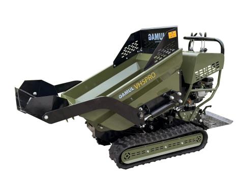Önrakodó hidrosztatikus hajtású, hernyótalpas mini dömper – motoros talicska – Gamul VH5PRO Önrakodó hidrosztatikus hajtású, hernyótalpas mini dömper – motoros talicska – Gamul VH5PRO