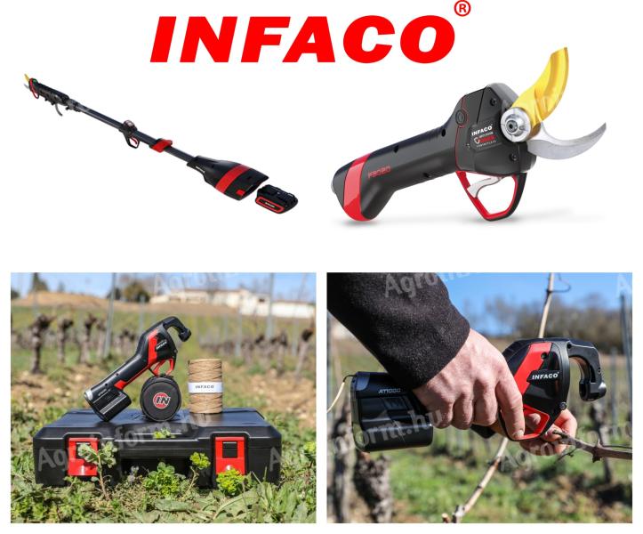 INFACO metszőollók és kötözőgépek