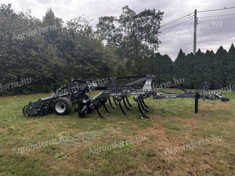 Új Helagro KBO 3 m vontatott gruber választható hengerrel, 180x180 váz - erősített kapákkal