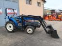 Iseki TG21F GEAS21 szervokormányos,  összkerekes,  irányváltós,  21 lóerős traktor homlokrakodóval