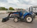 Iseki TG21F GEAS21 szervokormányos,  összkerekes,  irányváltós,  21 lóerős traktor homlokrakodóval