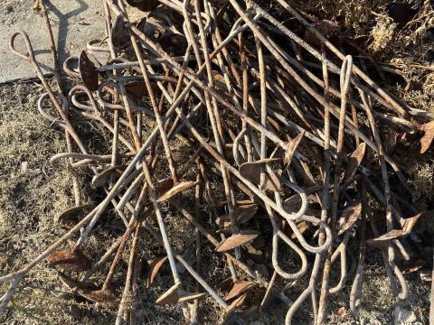 Használt végoszlop feszítőcsiga eladó