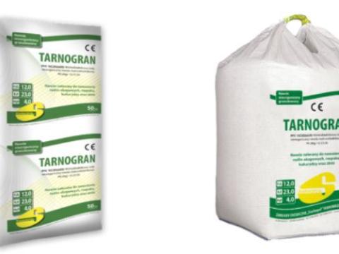 Tarnogran PK(Mg) 12-23(4) összetett műtrágya – szilárd, makrotápanyag-tartalmú granulátum gyökérnövényekhez, gabonafélékhez és gyepterületekhez Tarnogran PK(Mg) 12-23(4) összetett műtrágya – szilárd, makrotápanyag-tartalmú granulátum gyökérnövényekhez, gabonafélékhez és gyepterületekhez