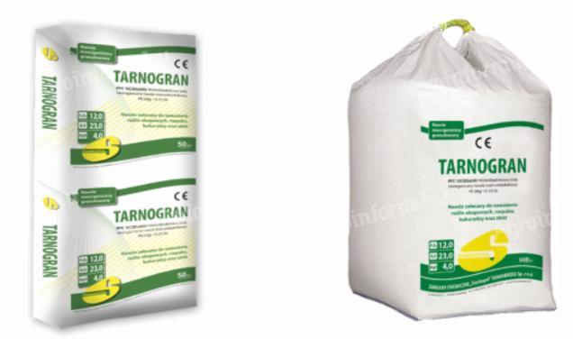 Tarnogran PK(Mg) 12-23(4) összetett műtrágya – szilárd, makrotápanyag-tartalmú granulátum gyökérnövényekhez, gabonafélékhez és gyepterületekhez