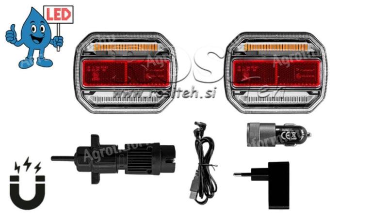 LED mágneses fénykészlet - vezeték nélküli 12/24V