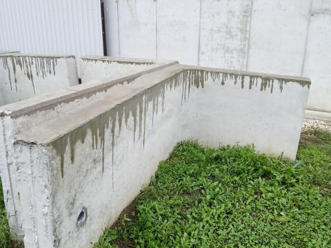 Beton támfal L alakú, 6 db, egyszer használt Beton támfal L alakú, 6 db, egyszer használt