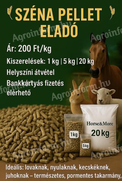 Minőségi széna pellet eladó