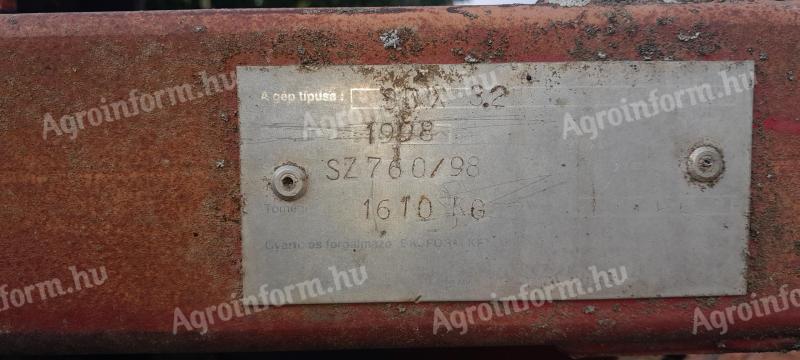 SDX 3.2 vontatott tárcsa eladó – használt, jó állapotban