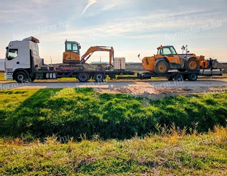 Gépszállítás túlméretes és túlsúlyos kombájnokhoz