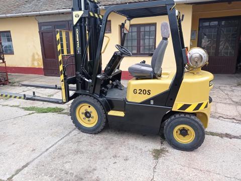 Daewoo G 20 S gázüzemű targonca, oldalmozgatóval és hidraulikus villahosszabbítóval eladó Daewoo G 20 S gázüzemű targonca, oldalmozgatóval és hidraulikus villahosszabbítóval eladó