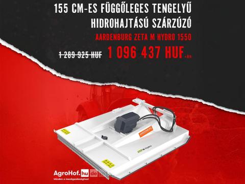 AGROHOF BLACK FRIDAY AKCIÓ! Szárzúzó, mulcsozó 155-185 cm (függőleges tengely, hidrohajtás) / Zeta M Hydro