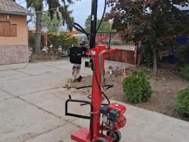 Geo-Tech 10 tonnás benzinmotoros fahasító méter fahasító kugli hasító