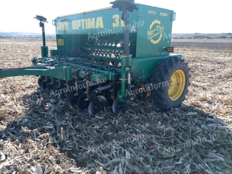 Gabona vetőgép eladó – Siva Optima 3 m no-till, műtrágya adagolóval