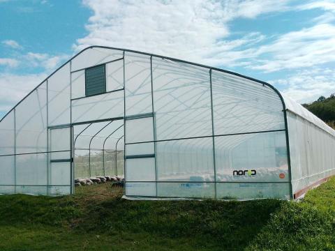 Új,  gyári csomagolásban eladó egy 10x25m-es függőleges oldalú,  gótikus alakú fóliaház Új,  gyári csomagolásban eladó egy 10x25m-es függőleges oldalú,  gótikus alakú fóliaház