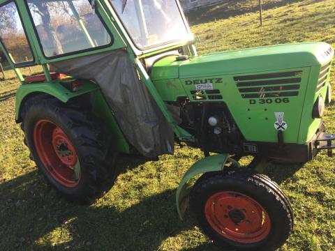 Deutz D3006 kistraktor eladó – normál állapot, külföldi okmányokkal