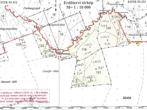 Kislőd külterületén összevontan az alábbi erdőterületek eladók Kislőd külterületén összevontan az alábbi erdőterületek eladók
