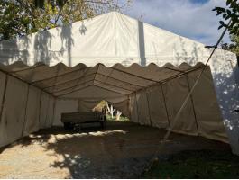 Ipari sátor 10x5 méteres, egy évet használt, féláron eladó