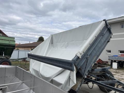 HW 6011 IFA pótkocsi ponyvával, jó állapotban, friss műszaki vizsgával