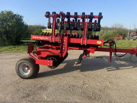 ÚJ! VAgro 6,2 m hidr. csillaggyűrűs-henger ( prizmacsúcsos ) hidr. simítóval- részletre is