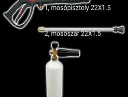 Komplett mosópisztoly habosító lándzsával hidegvizes mosóra