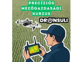 Precíziós mezőgazdasági drónpilóta képzés - kitelepüléssel, gazdaságok számára is