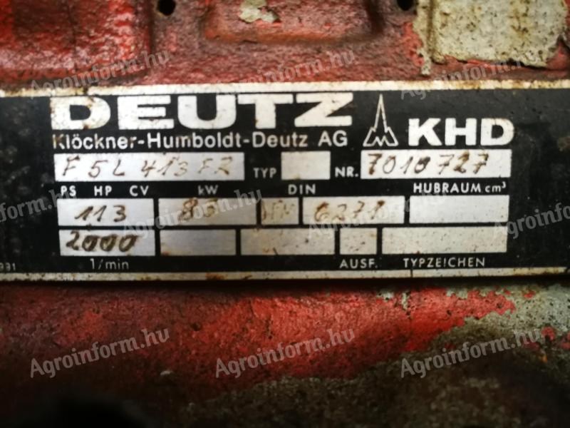 Deutz F5L413 FR hidraulikus erőgép és Woodpamar PL 45 automata fűrészhasító