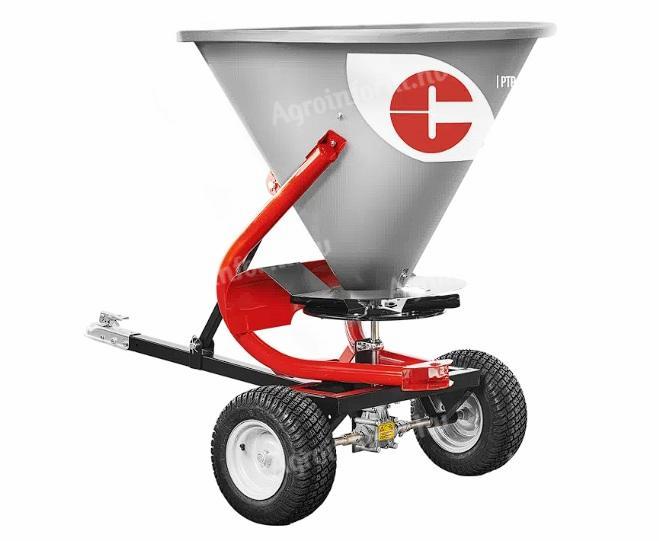 Új COSMO (olasz) PTP/PTP-PL/PTP-X vontatott kerékhajtású műtrágyaszóró 180/300 l vonórúddal