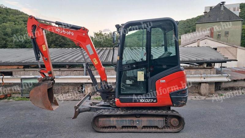 Kubota KX027-4 minikotró 2019, papírok nélkül – Eladó használt kotrógép Németországból