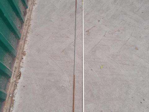 Betonvas 6 mm,  üvegszál pálca