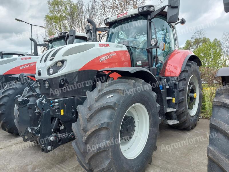 STEYR ABSOLUT CVT 6200 traktor 1620 üzemórás gyári garanciával