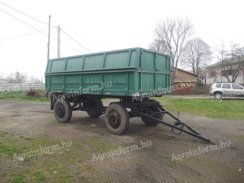 MBP 6,5 tonnás pótkocsi érvényes műszakival eladó