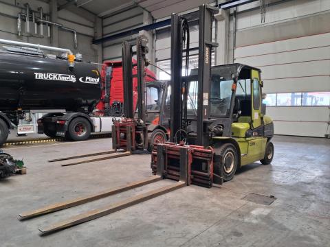 CLARK C50SD típusú homlokvillás targonca eladó – 5000 kg teherbírás, 2013-as évjárat