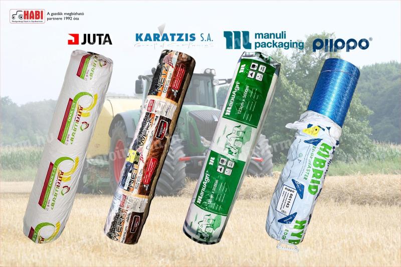 Bálaháló széles választékban – Juta, Karatzis, ManuAgri, Piippo