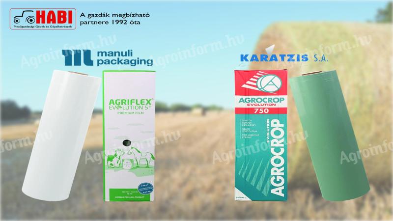 Bálacsomagoló fólia / bálafólia széles választékban – Karatzis, ManuAgri / Agriflex
