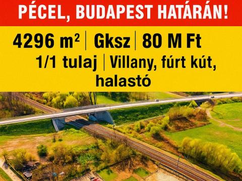 Eladó 4296 m2 Gksz-sz1/Ev Eladó 4296 m2 Gksz-sz1/Ev