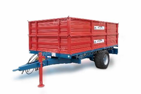 Bicchi BRT 555 egytengelyes pótkocsi hosszú platóval