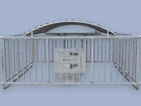 15 férőhelyes borjúóvoda tetővel