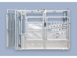 Szarvasmarha kezelőkaloda nyakbefogóval