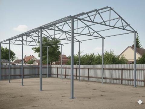 Új VASVÁZAS SZÍN,  CSARNOK,  TETŐSZERKEZET,  TÁROLÓ AKCIÓS ÁRON ELADÓ