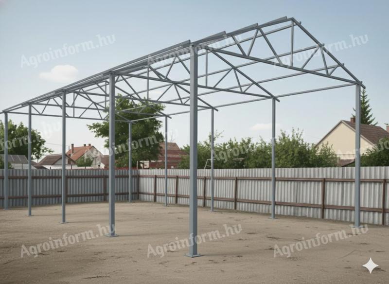 Új VASVÁZAS SZÍN,  CSARNOK,  TETŐSZERKEZET,  TÁROLÓ AKCIÓS ÁRON ELADÓ