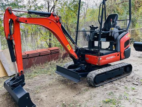 Kubota kx018-4 minikotró Bobcat árokásó munkagép Kubota kx018-4 minikotró Bobcat árokásó munkagép