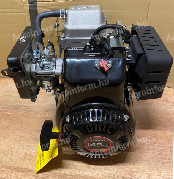 Döngölő Loncin motor,  149cm³ / 4.4Le * Loncin LC165F-3H * Döngölőbéka motor, 15mm / 29mm