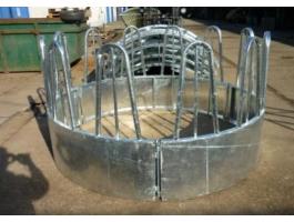 Szarvasmarha körbála etető 8 férőhelyes,  tűzihorganyzott kivitel - 1,8 m átmérő